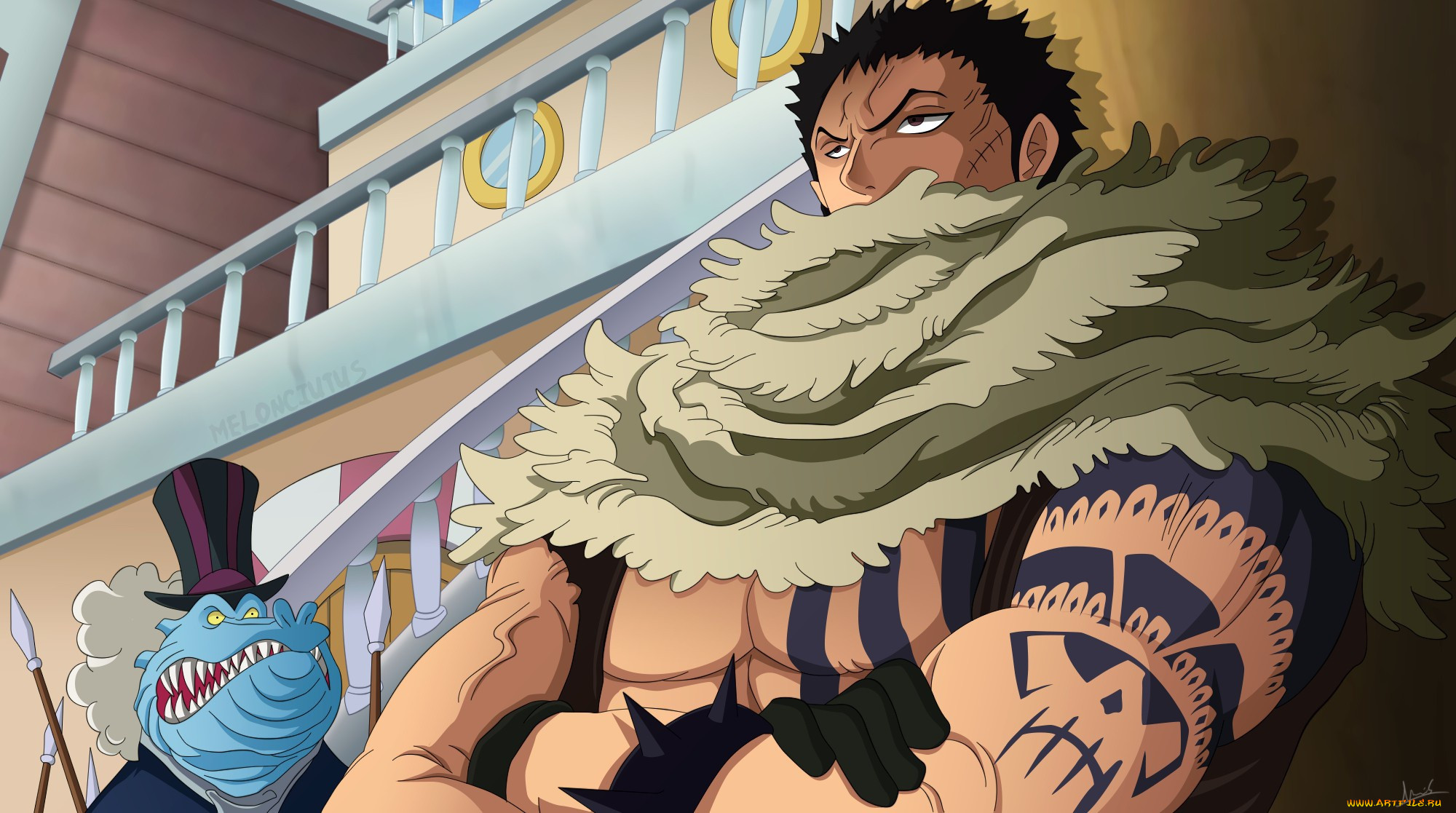 , one piece, anime, hat, charlotte, katakuri, asian, tatoo, by, melonciutus, akuma, no, mi, top, strong, japanese, oriental, asiatic, manga, one, piece, pirate